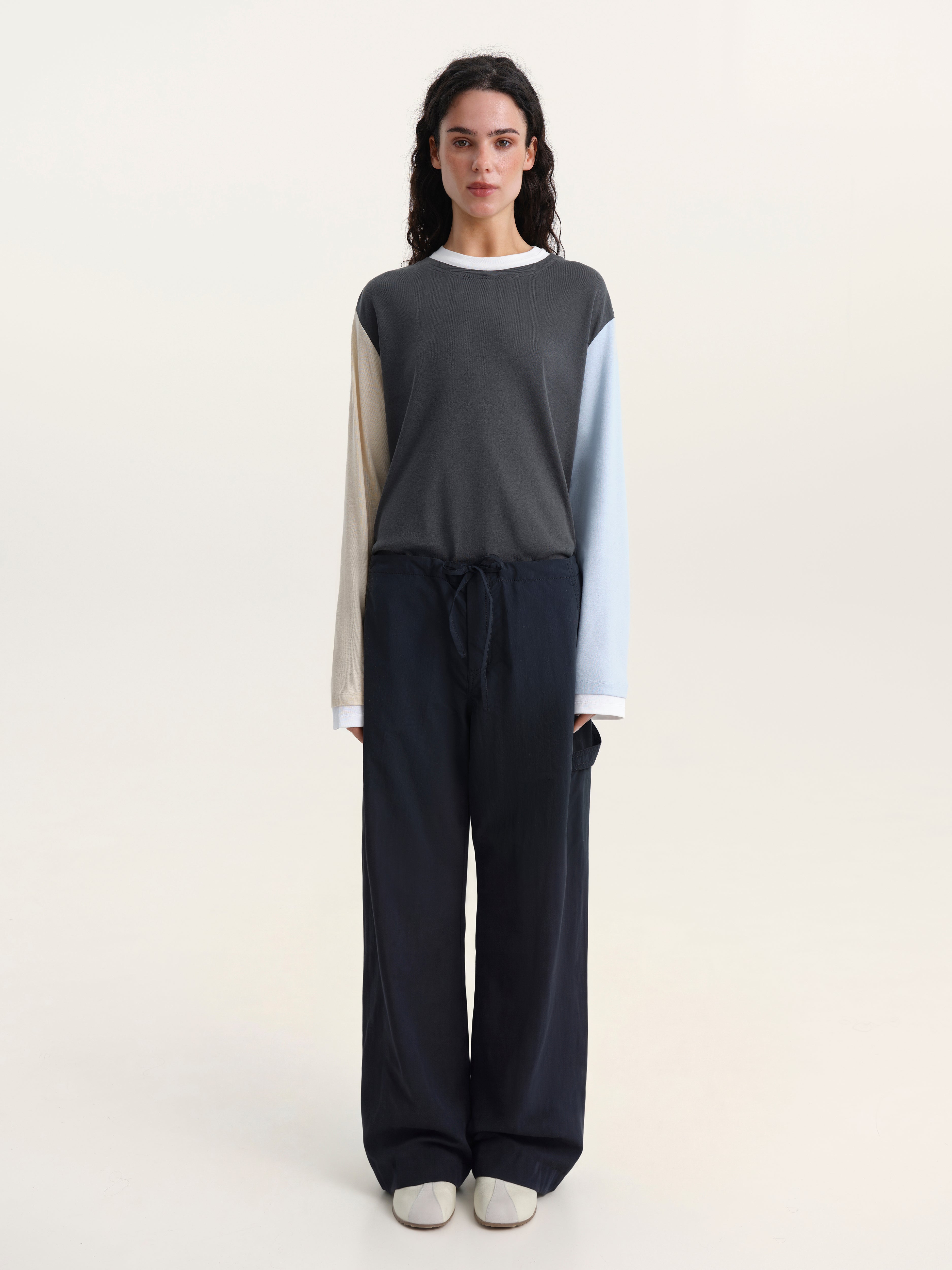 Relaxed Drawstring Trousers