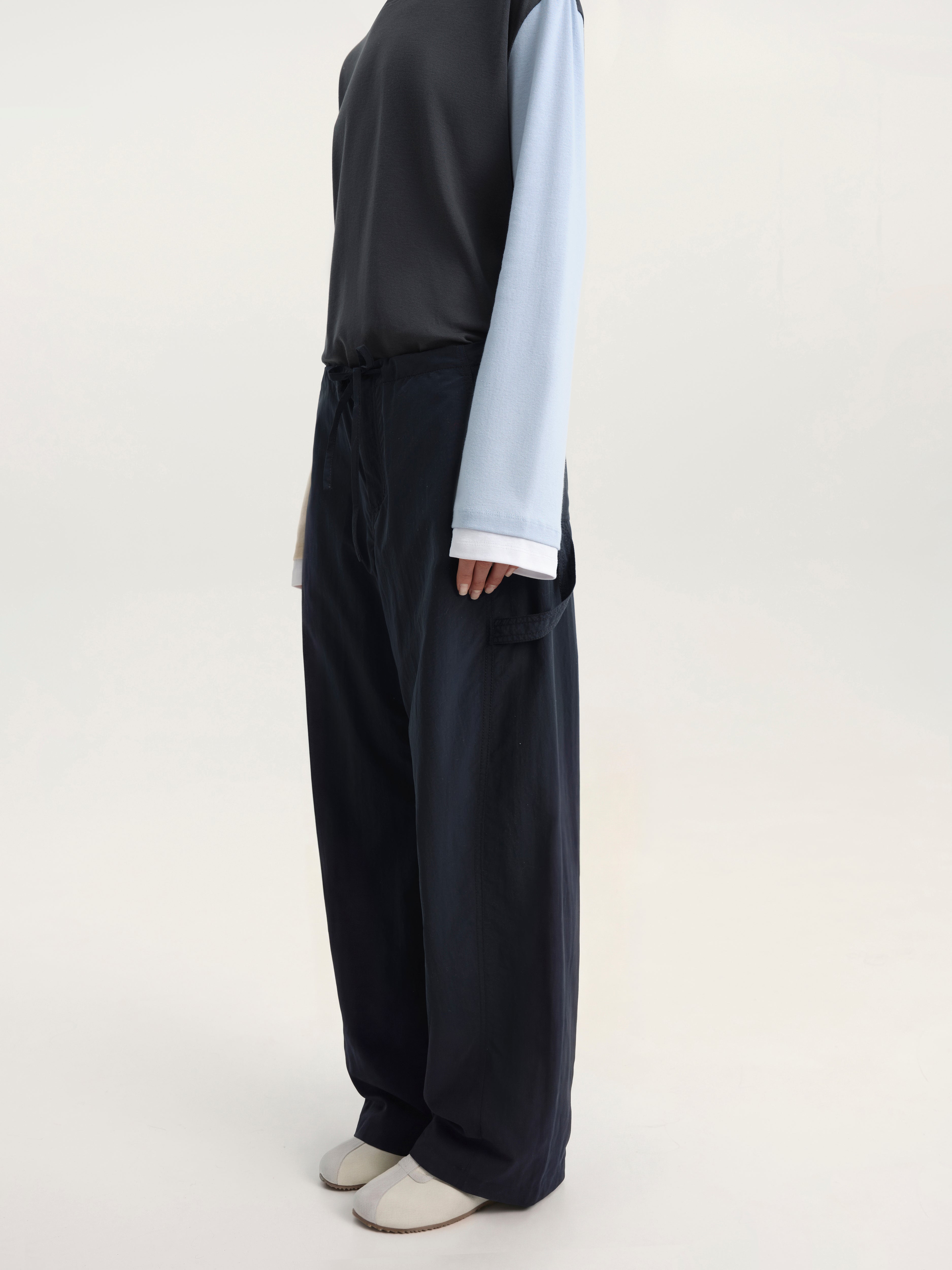 Relaxed Drawstring Trousers